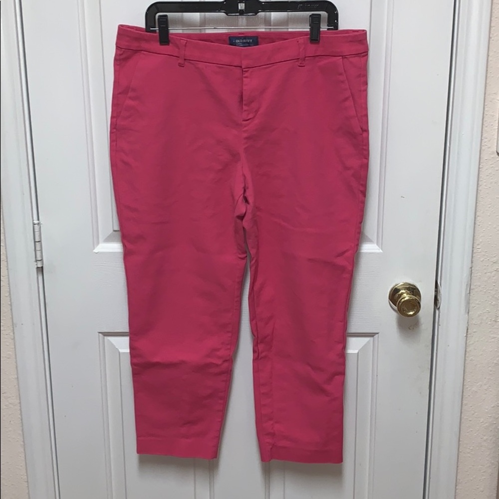 Pink crop pants
